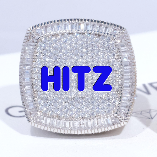 CUSTOM LETTER 3D ICED RING
