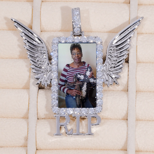 RIP WING 3D CUSTOM PICTURE PENDANT