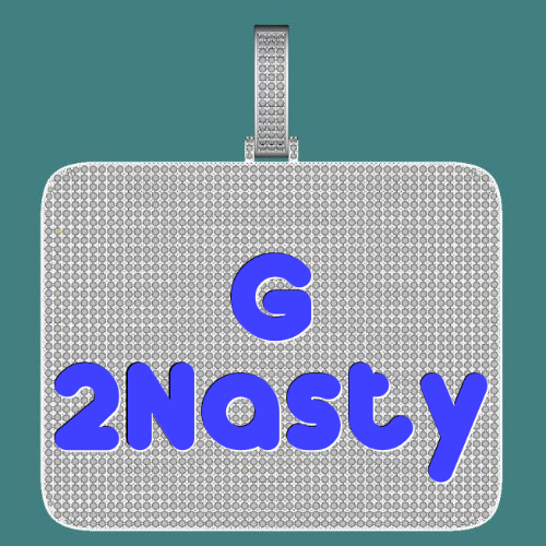 CUSTOM LETTER NECKLACE 3D BIG SQUARE
