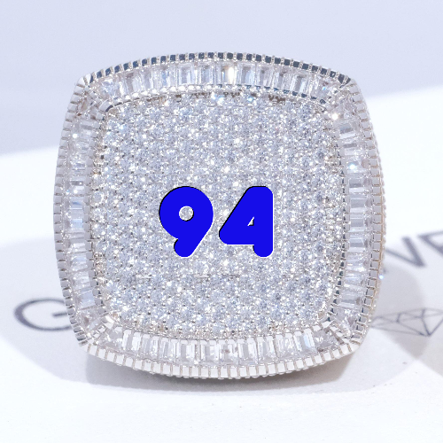 CUSTOM LETTER 3D ICED RING