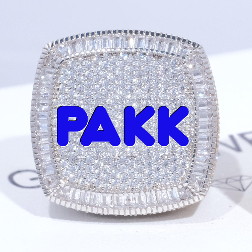 CUSTOM LETTER 3D ICED RING