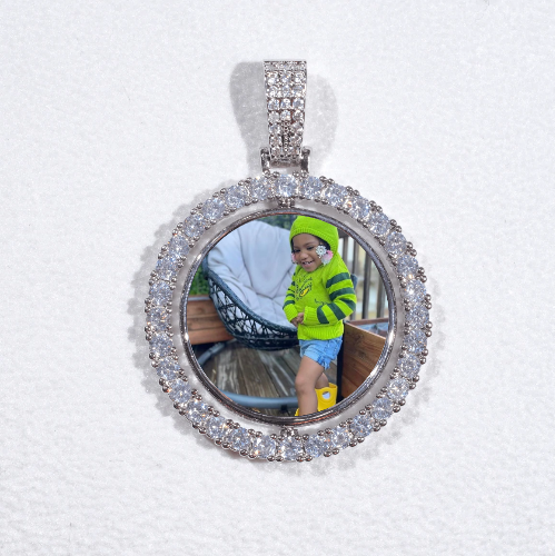 3D Spinning 2-Faced Custom Picture Pendant