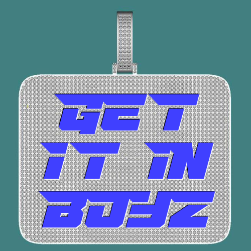 CUSTOM LETTER NECKLACE 3D BIG SQUARE
