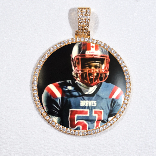 MEDIUM 3D CIRCLE CUSTOM PICTURE PENDANT