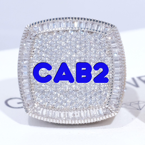 CUSTOM LETTER 3D ICED RING