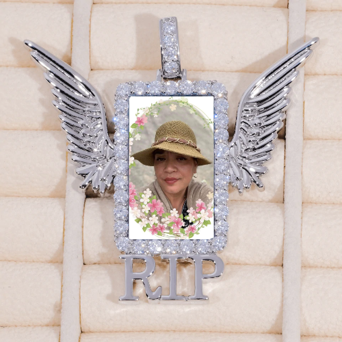 RIP WING 3D CUSTOM PICTURE PENDANT
