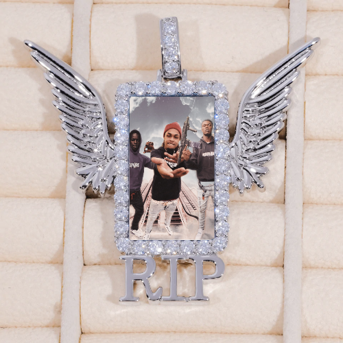 RIP WING 3D CUSTOM PICTURE PENDANT