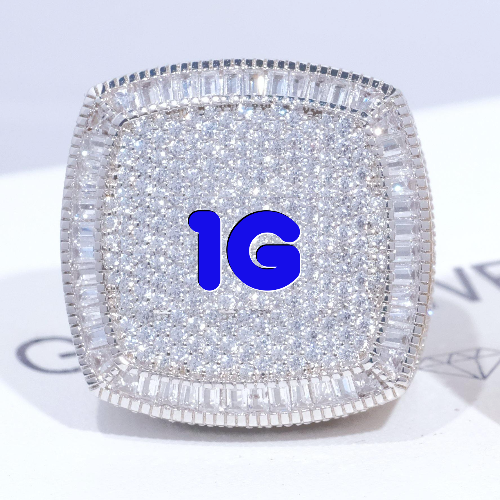 CUSTOM LETTER 3D ICED RING