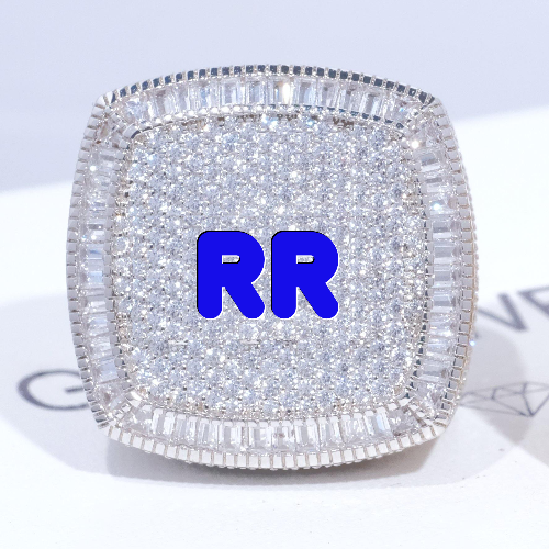 CUSTOM LETTER 3D ICED RING