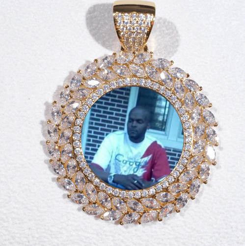 Large 3D Wheat Ear Custom Picture Pendant