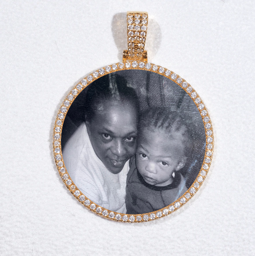 MEDIUM 3D CIRCLE CUSTOM PICTURE PENDANT