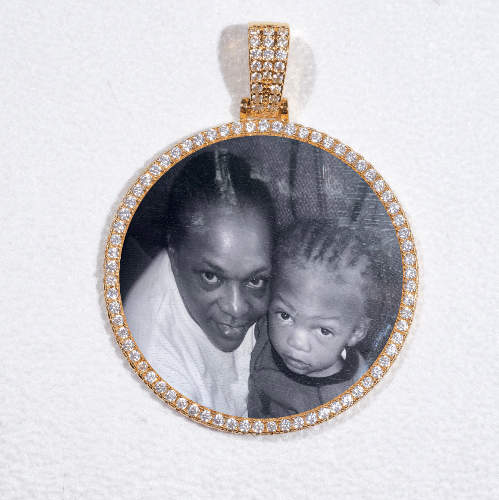 MEDIUM 3D CIRCLE CUSTOM PICTURE PENDANT