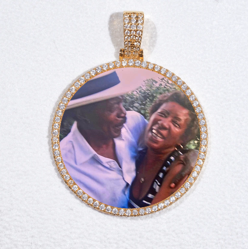 MEDIUM 3D CIRCLE CUSTOM PICTURE PENDANT