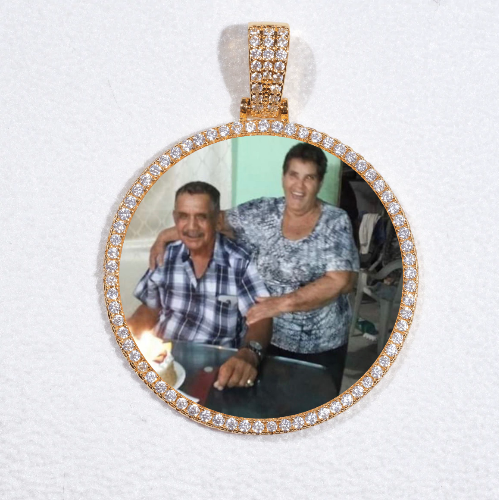 MEDIUM 3D CIRCLE CUSTOM PICTURE PENDANT