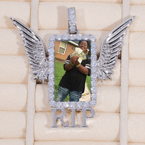 RIP WING 3D CUSTOM PICTURE PENDANT