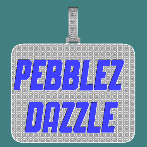 CUSTOM LETTER NECKLACE 3D BIG SQUARE