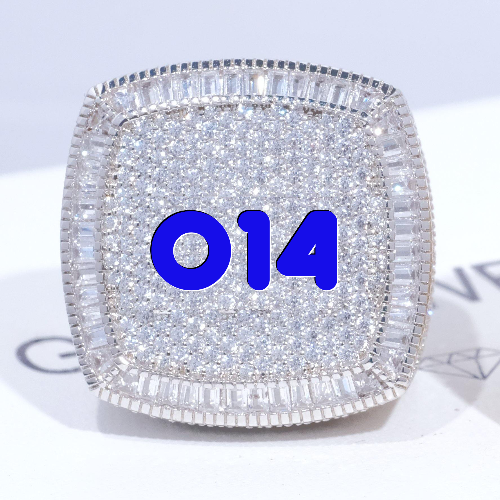 CUSTOM LETTER 3D ICED RING