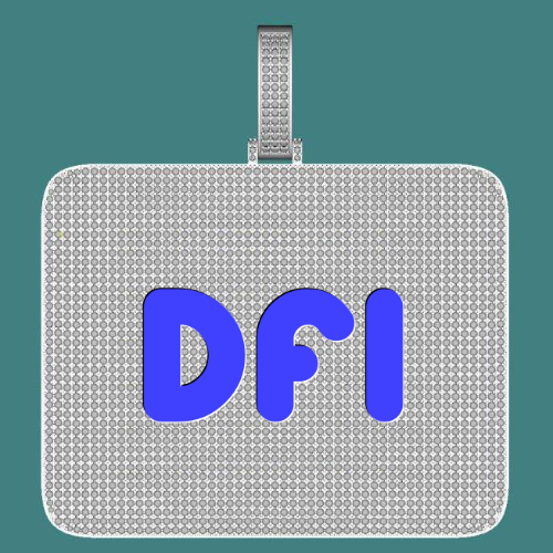 CUSTOM LETTER NECKLACE 3D BIG SQUARE