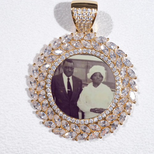 Large 3D Wheat Ear Custom Picture Pendant