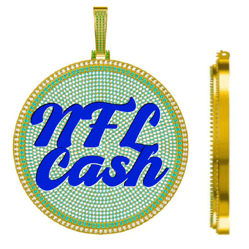 CUSTOM LETTER NECKLACE 3D BIG DISC