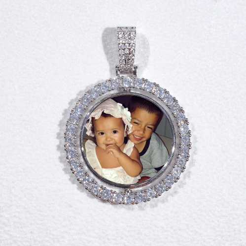 3D Spinning 2-Faced Custom Picture Pendant