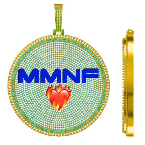 CUSTOM LETTER NECKLACE 3D BIG DISC