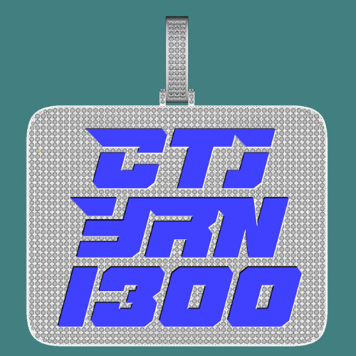 CUSTOM LETTER NECKLACE 3D BIG SQUARE