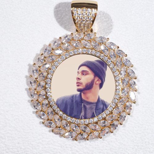 Large 3D Wheat Ear Custom Picture Pendant