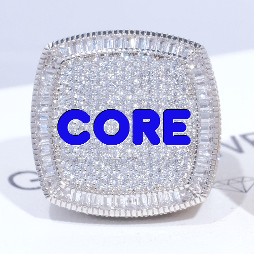 CUSTOM LETTER 3D ICED RING