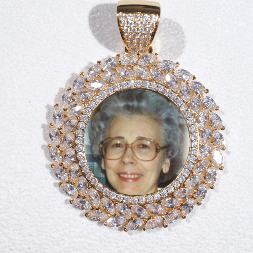 Large 3D Wheat Ear Custom Picture Pendant
