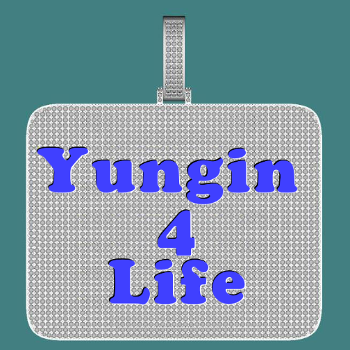 CUSTOM LETTER NECKLACE 3D BIG SQUARE