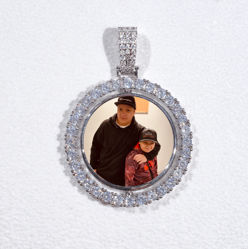 3D Spinning 2-Faced Custom Picture Pendant