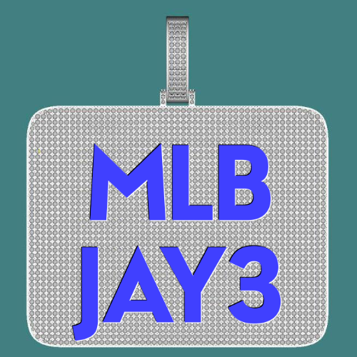 CUSTOM LETTER NECKLACE 3D BIG SQUARE
