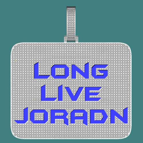 CUSTOM LETTER NECKLACE 3D BIG SQUARE