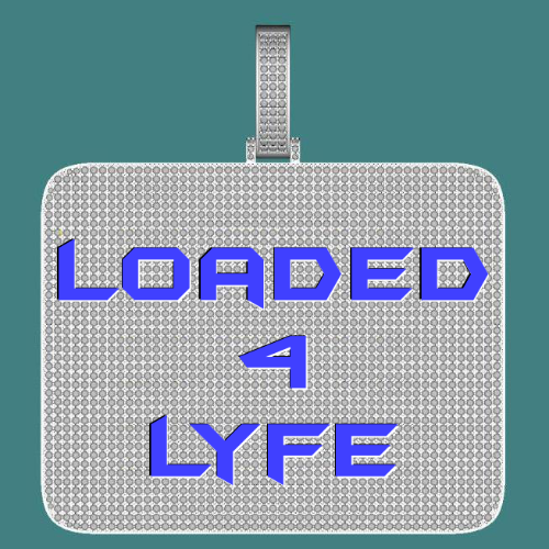 CUSTOM LETTER NECKLACE 3D BIG SQUARE