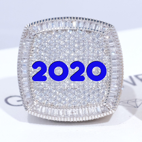 CUSTOM LETTER 3D ICED RING