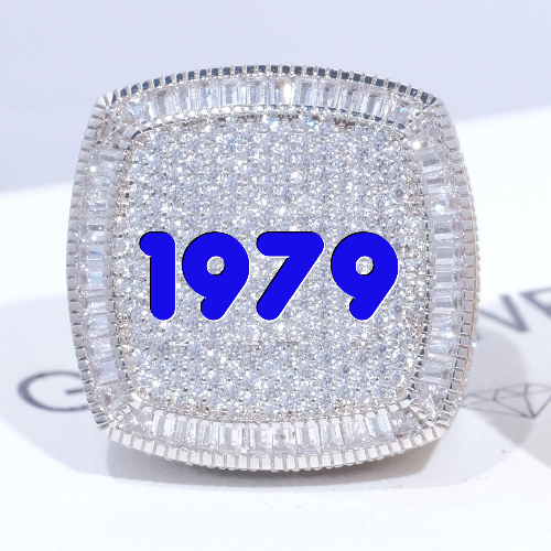 CUSTOM LETTER 3D ICED RING