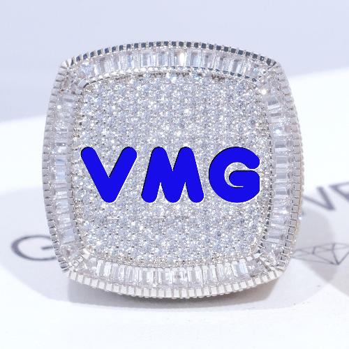 CUSTOM LETTER 3D ICED RING