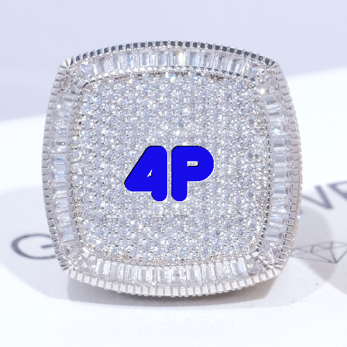 CUSTOM LETTER 3D ICED RING