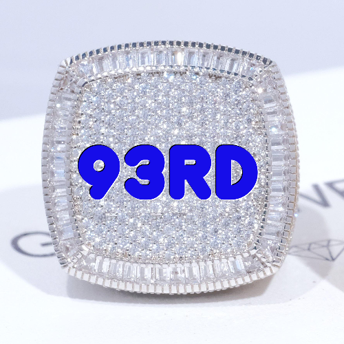 CUSTOM LETTER 3D ICED RING