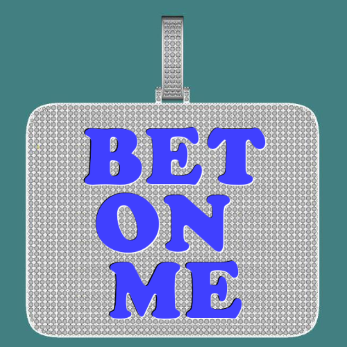 CUSTOM LETTER NECKLACE 3D BIG SQUARE