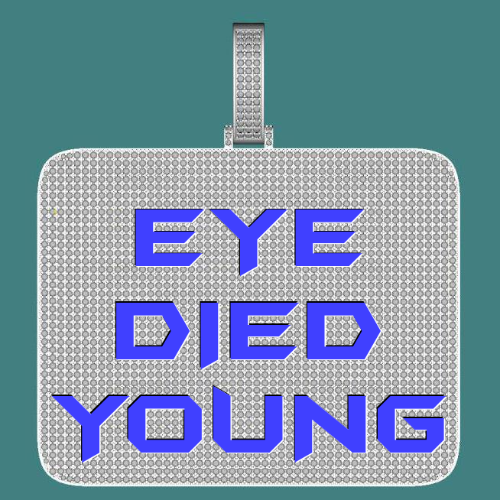 CUSTOM LETTER NECKLACE 3D BIG SQUARE