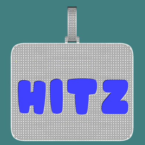 CUSTOM LETTER NECKLACE 3D BIG SQUARE