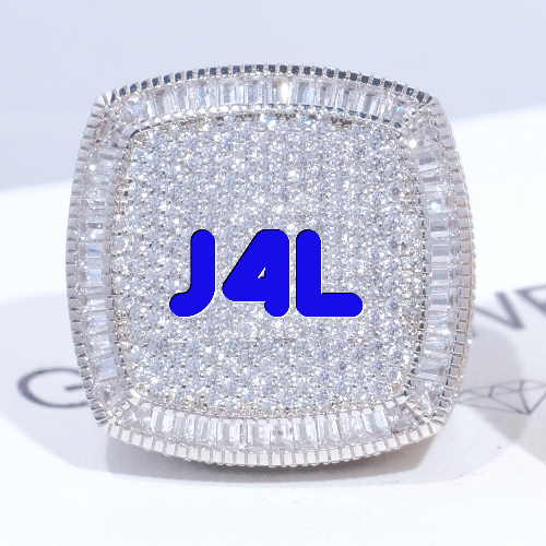 CUSTOM LETTER 3D ICED RING