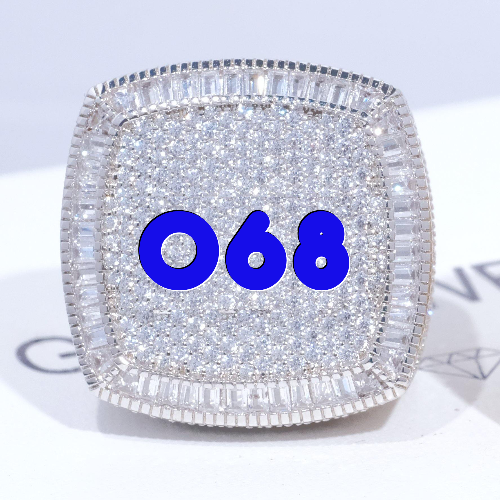 CUSTOM LETTER 3D ICED RING