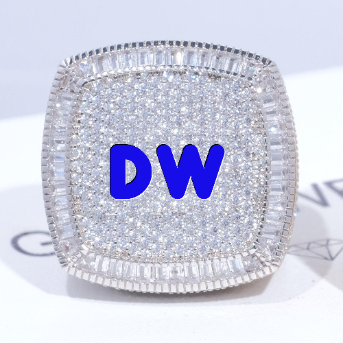 CUSTOM LETTER 3D ICED RING