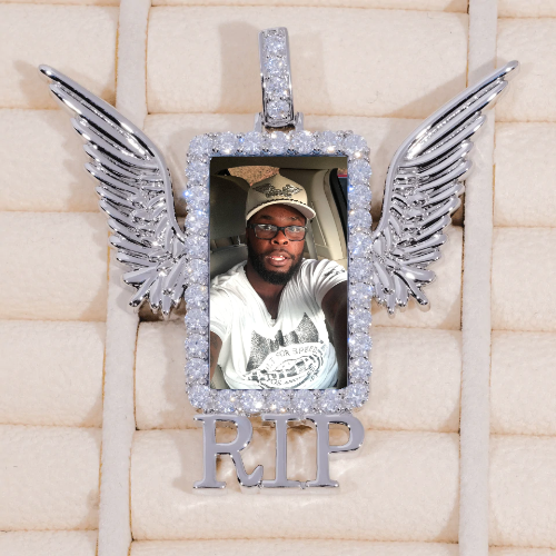 RIP WING 3D CUSTOM PICTURE PENDANT