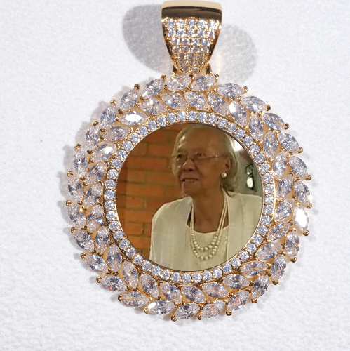 Large 3D Wheat Ear Custom Picture Pendant