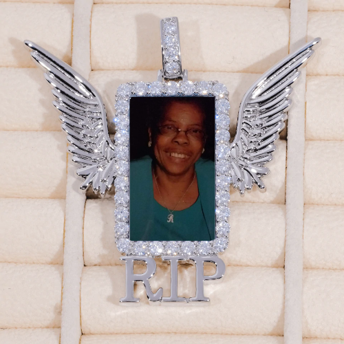 RIP WING 3D CUSTOM PICTURE PENDANT