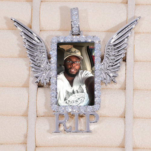 RIP WING 3D CUSTOM PICTURE PENDANT
